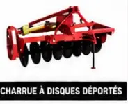 Charrue à disques déportés