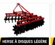 Herse à disques légère