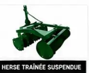 Herse traînée suspendue