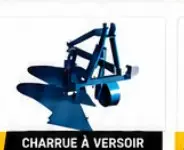 Charrue à versoir en acier