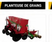 Planteuse de grains sur roues