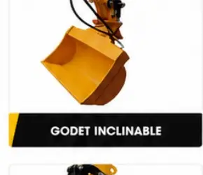 Godet inclinable