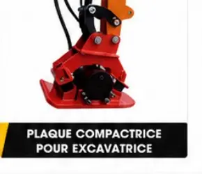 Plaque compactrice pour excavatrice