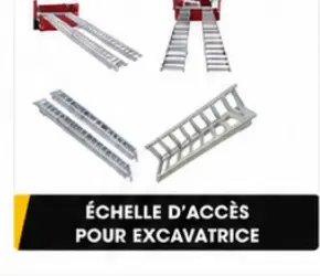 Rampes de chargement pour excavatrice