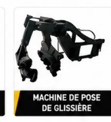 Machine de pose de glissière