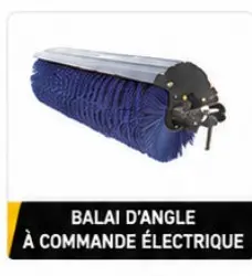 Balai orientable à commande électrique
