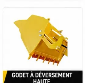 Godet à déversement haut