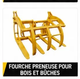 Fourche preneuse pour bois et bûches