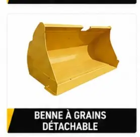 Benne à grains détachable